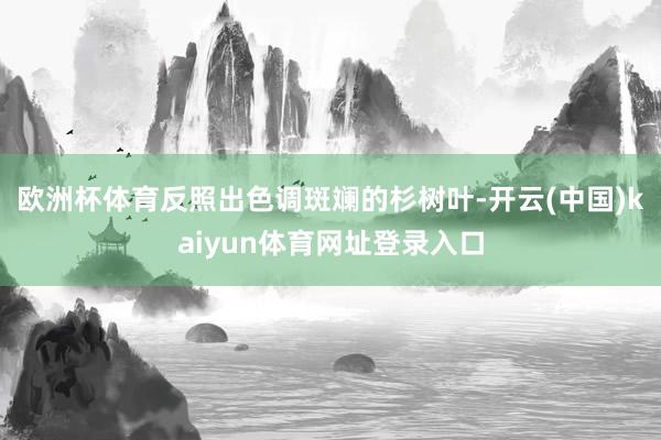 欧洲杯体育反照出色调斑斓的杉树叶-开云(中国)kaiyun体育网址登录入口